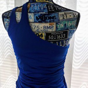🔥Charlotte Russe One Shoulder Blue Dress Size M